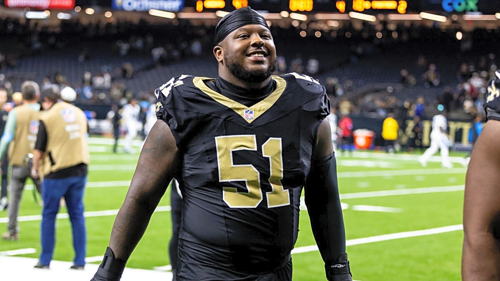 &#39;Doesn’t mean you have to push him in there and play&#39; — Saints lineman sends cautious message to coaching staff about key position battle for 2025