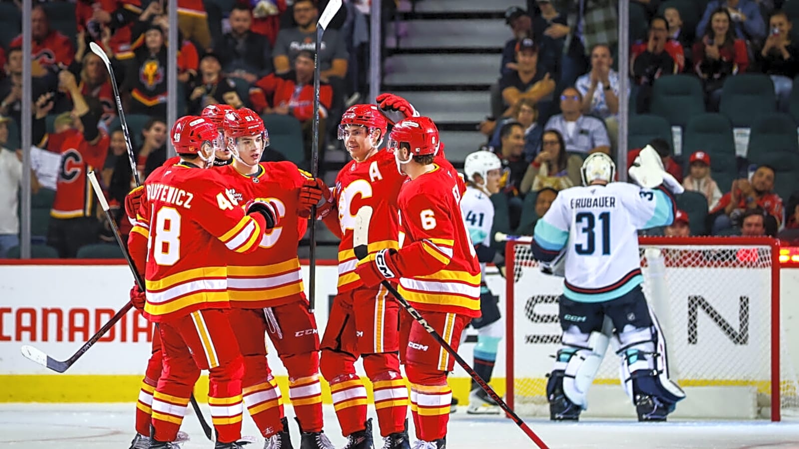 Flames Defeat Kraken 4-1
