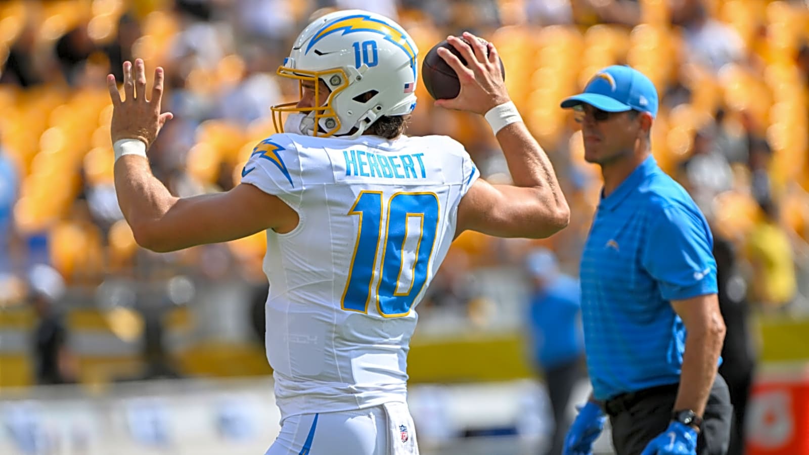 Chargers HC Jim Harbaugh Sends 8-Word Message to Justin Herbert in 2025