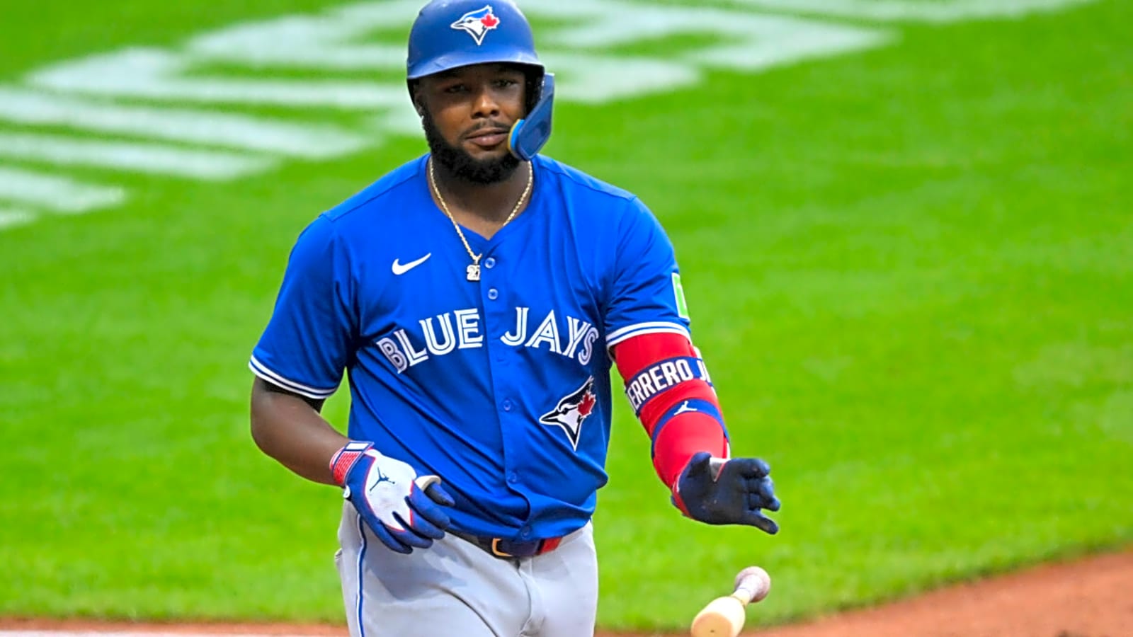 Vladimir Guerrero Jr. Exits Game Early Against Guardians