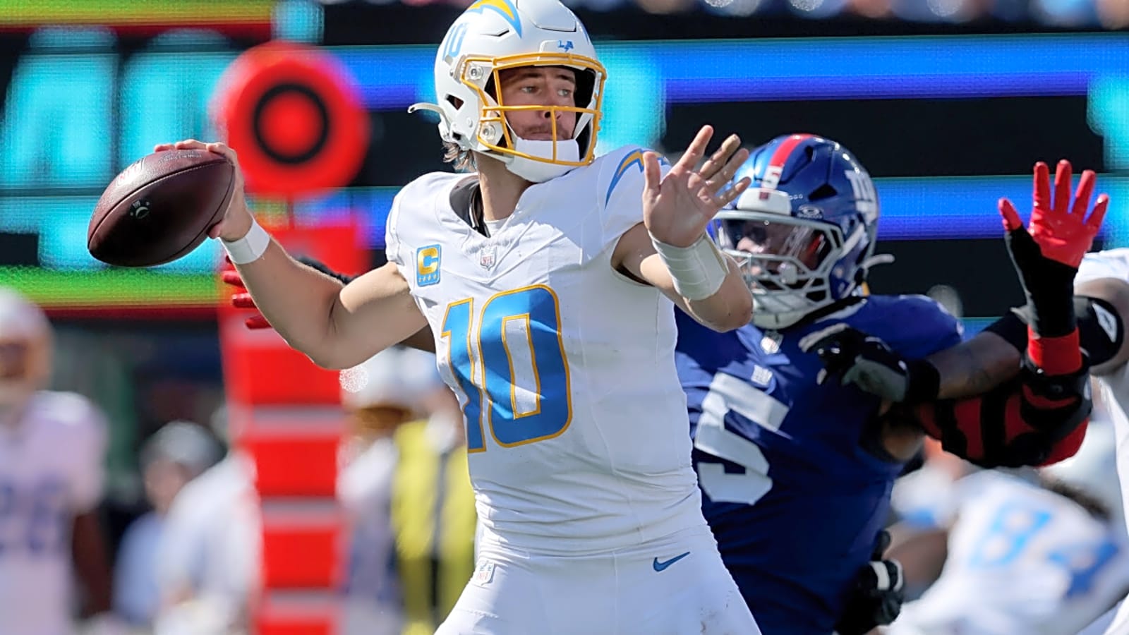 Chargers help Giants make team history in the worst way possible for QB Justin Herbert and his offense