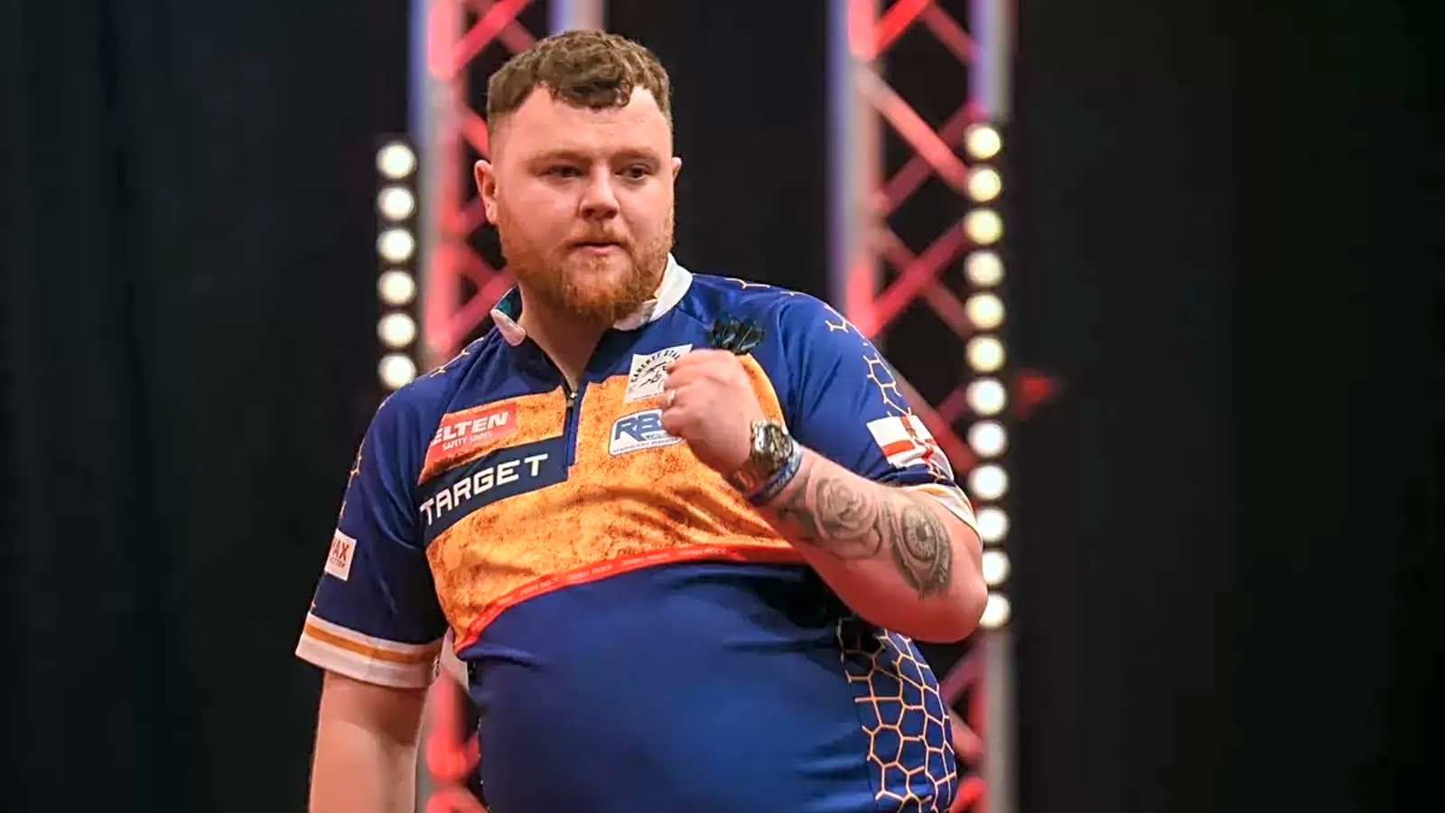 Watch: Josh Rock hits nine-dart finish in rampant 110 average win at Players Championship 20