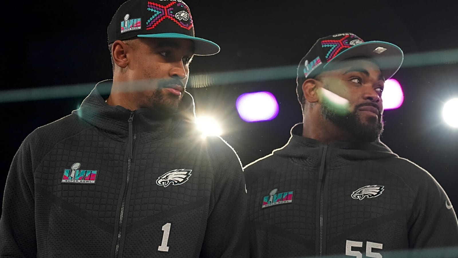 Jalen Hurts has wholesome reaction to Brandon Graham officially coming out retirement to save Eagles' defense