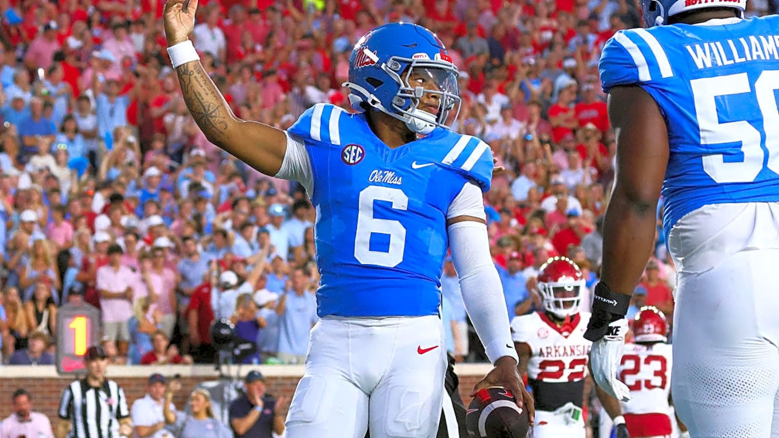 Lane Kiffin's transfer portal magic continues as Ole Miss wins back-and-forth game with a new, fun wrinkle on offense