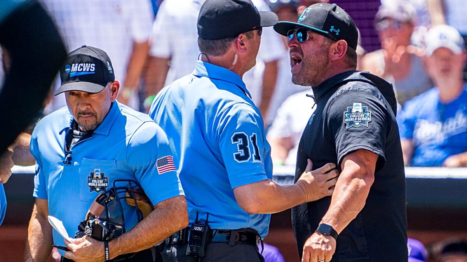 Former MLB Umpire Who Ejected Clemson Star Strikes Again in CWS Controversy