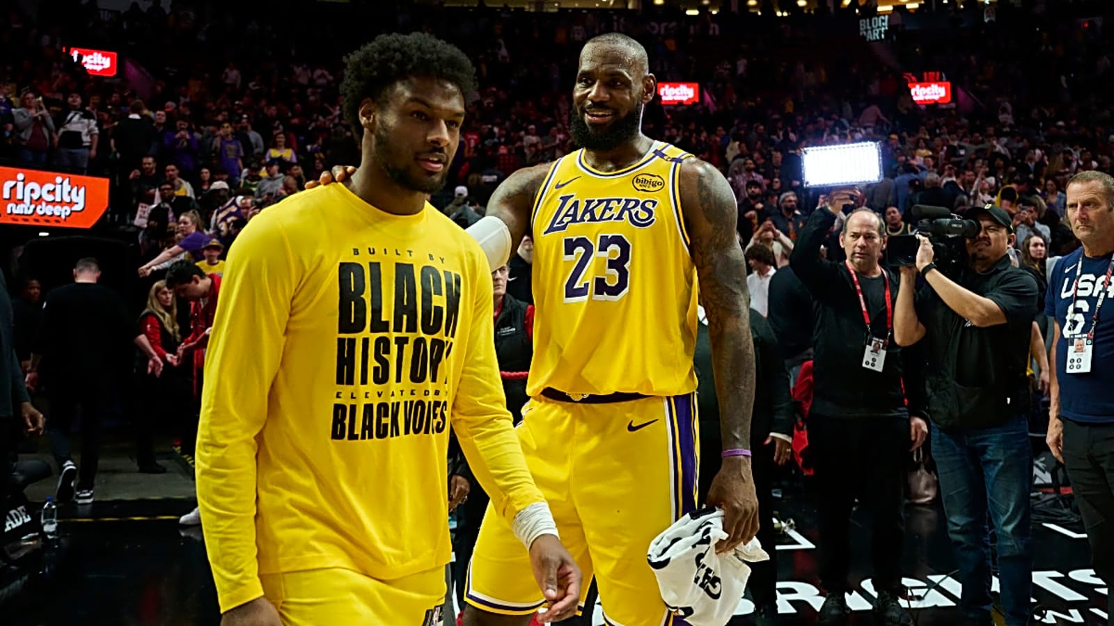NBA Makes LeBron James, Bronny James Announcement During Lakers Game