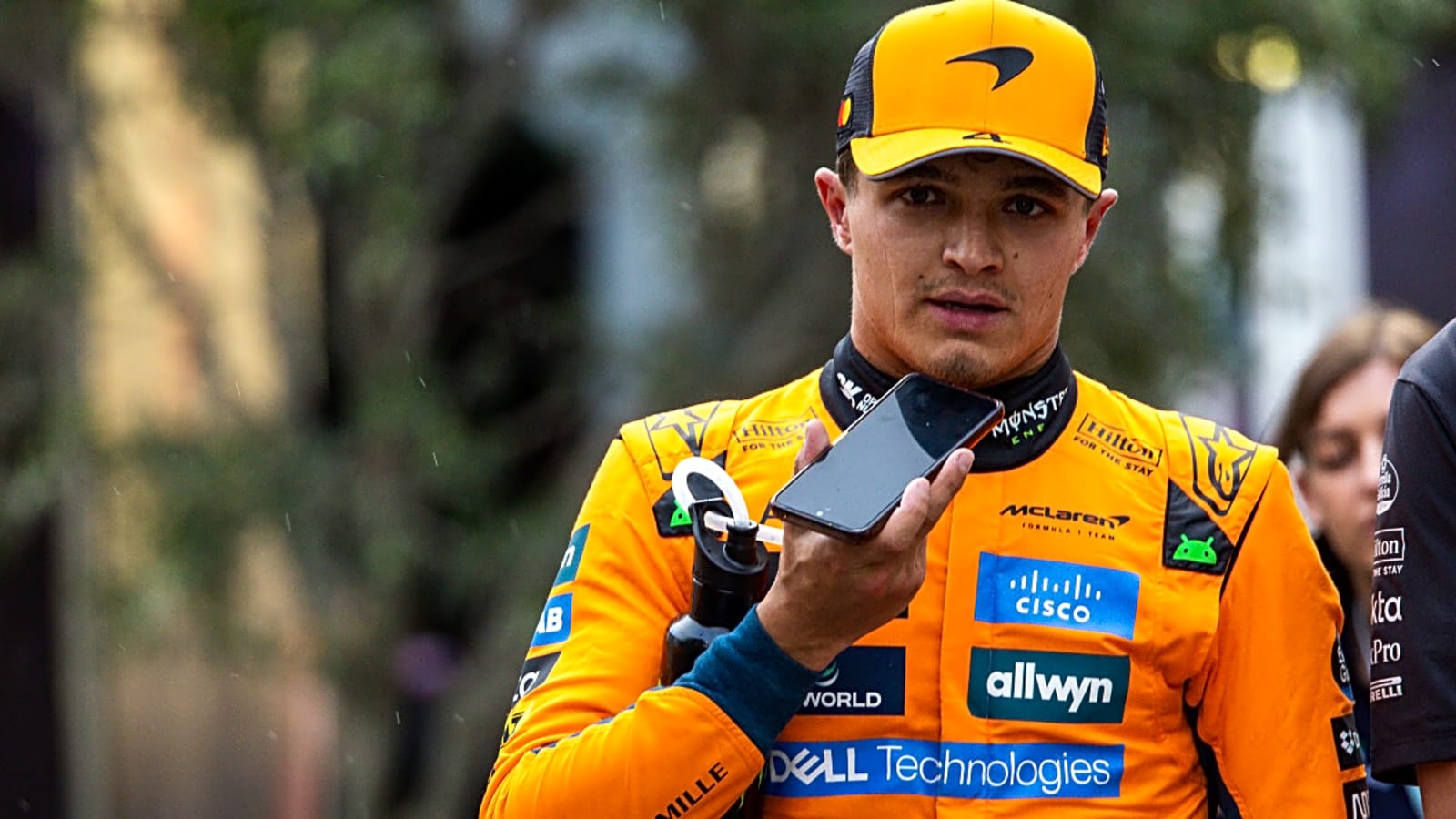 Lando Norris Drops Cryptic Message About Lost Helmet