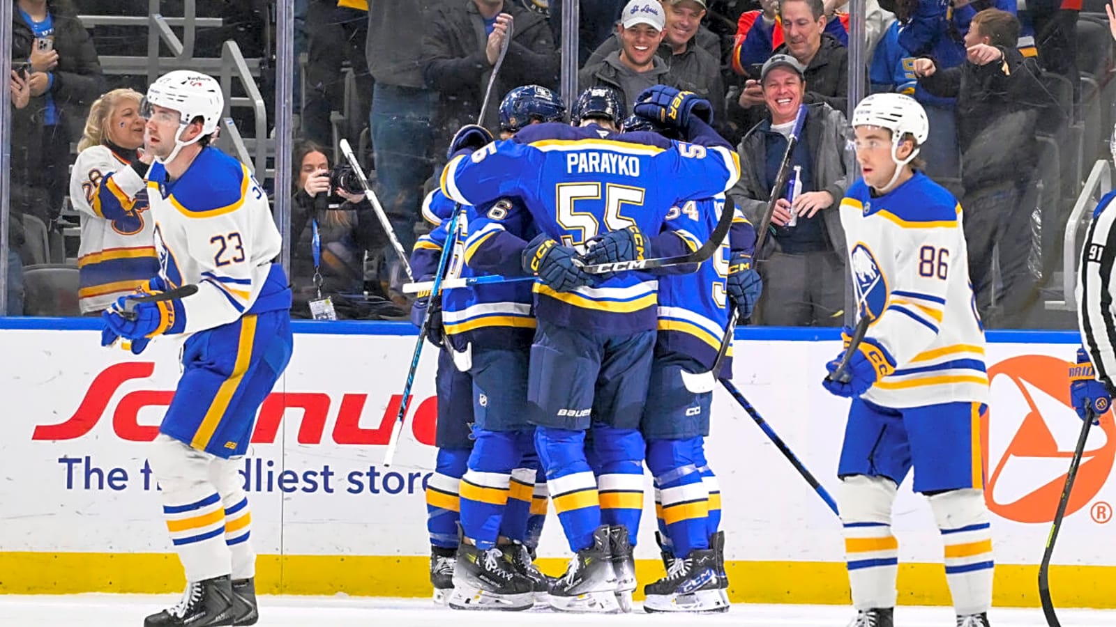 Sabres Beat Blues to Win 9th-Straight Game