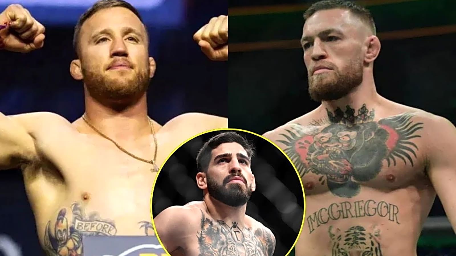 Justin Gaethje Targets Conor McGregor as He Reacts to Ilia Topuria UFC Return