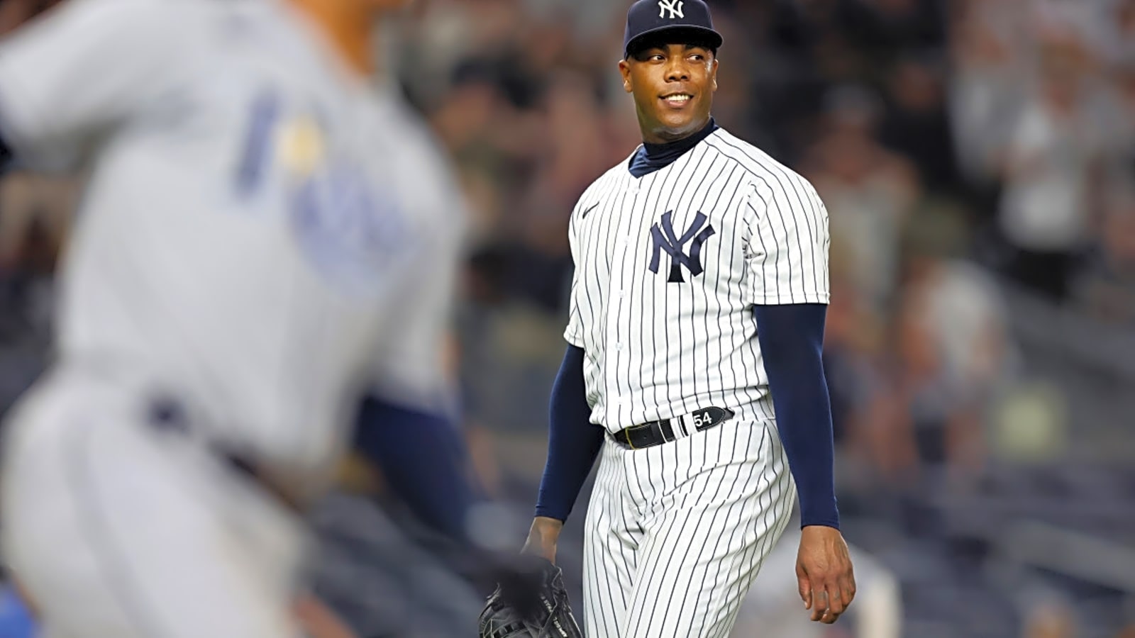 Aroldis Chapman’s smile returns as Yankees face another October test
