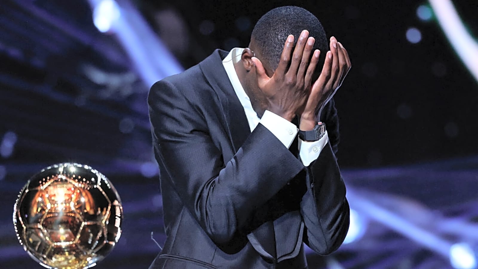 Ousmane Dembele Breaks Down, Mother Consoles Son After Ballon d&#39;Or Win