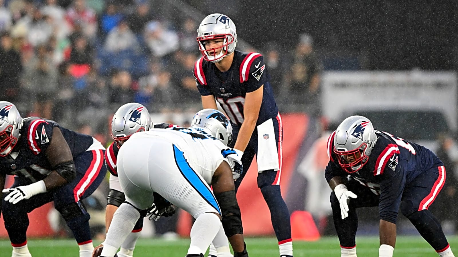Patriots&#39; Drake Maye&#39;s Maturity, Mentality Impressing Veteran Garrett Bradbury