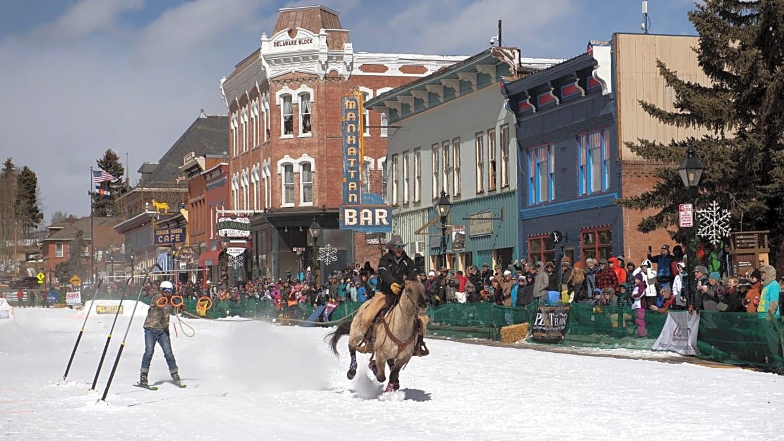 Skijoring in the Highest Incorporated City in America