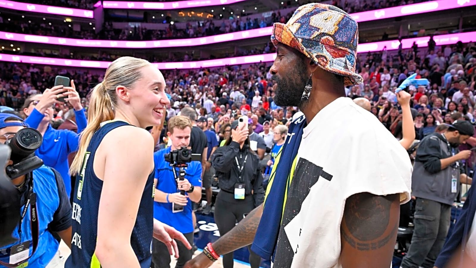 WNBA Reacts to Viral Postgame Moment Between Paige Bueckers and Kyrie Irving