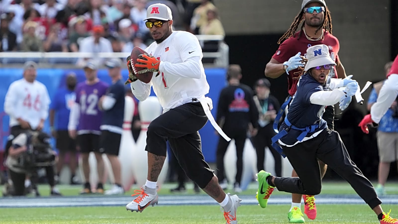 ESPN analyst tabs Ja&#39;Marr Chase for 2028 Olympic flag football team at an entirely unique position for the sport