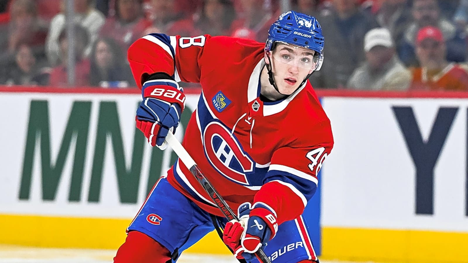 Canadiens and Hutson on 5-Yard Line of Massive Extension