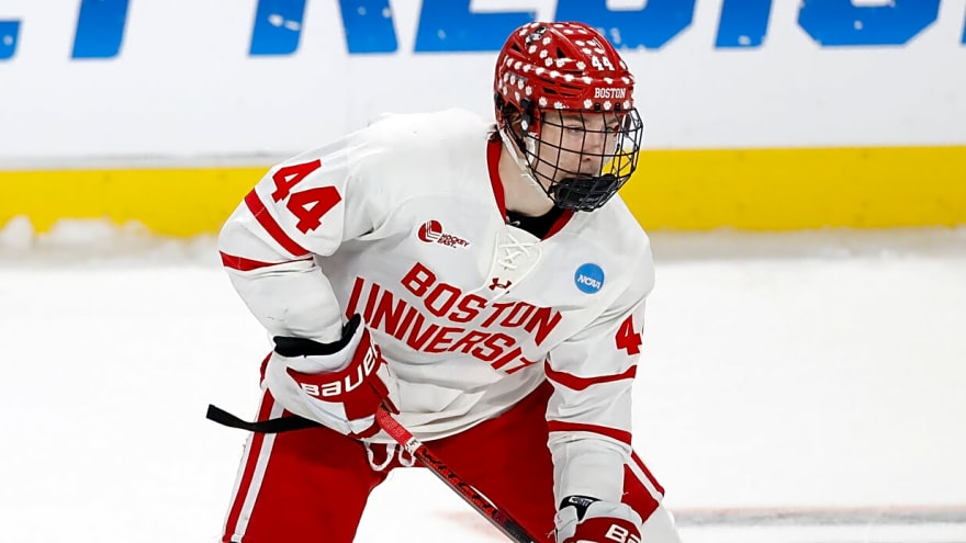 Cole Hutson leaves the WJC game against Switzerland on a stretcher