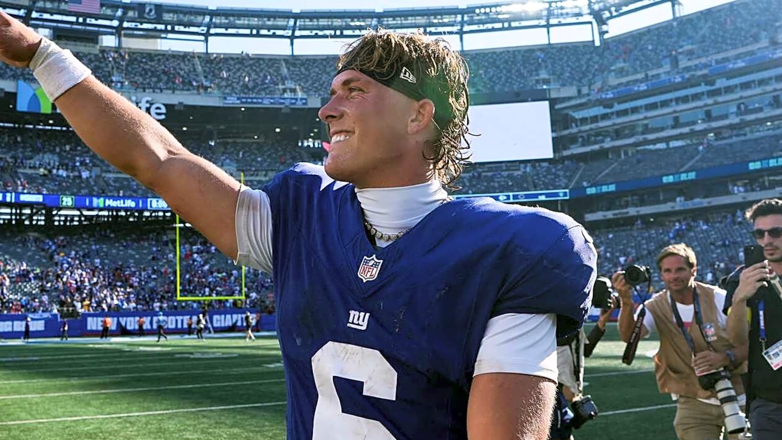 How Jaxson Dart's debut compares to notable Big Blue quarterbacks