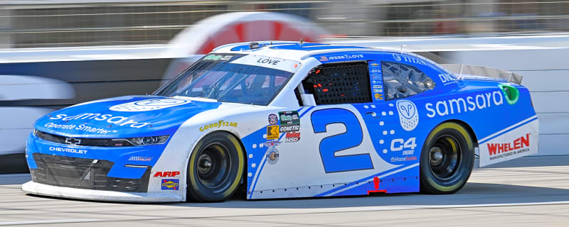 Jesse Love on pole for NASCAR O'Reilly Series race at Nashville after qualifying got rained out