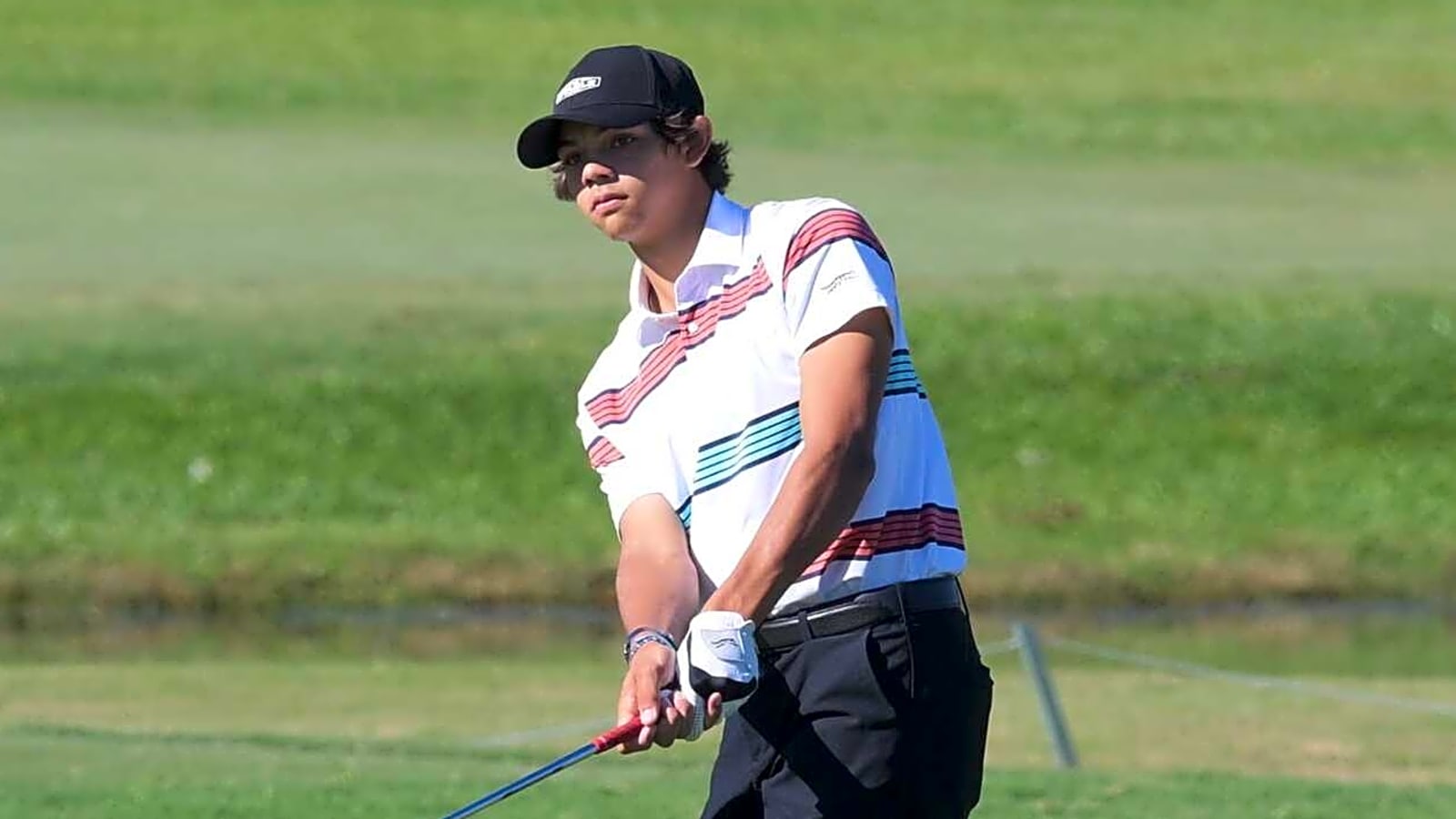 Charlie Woods scuffles to 28th in Team TaylorMade defense