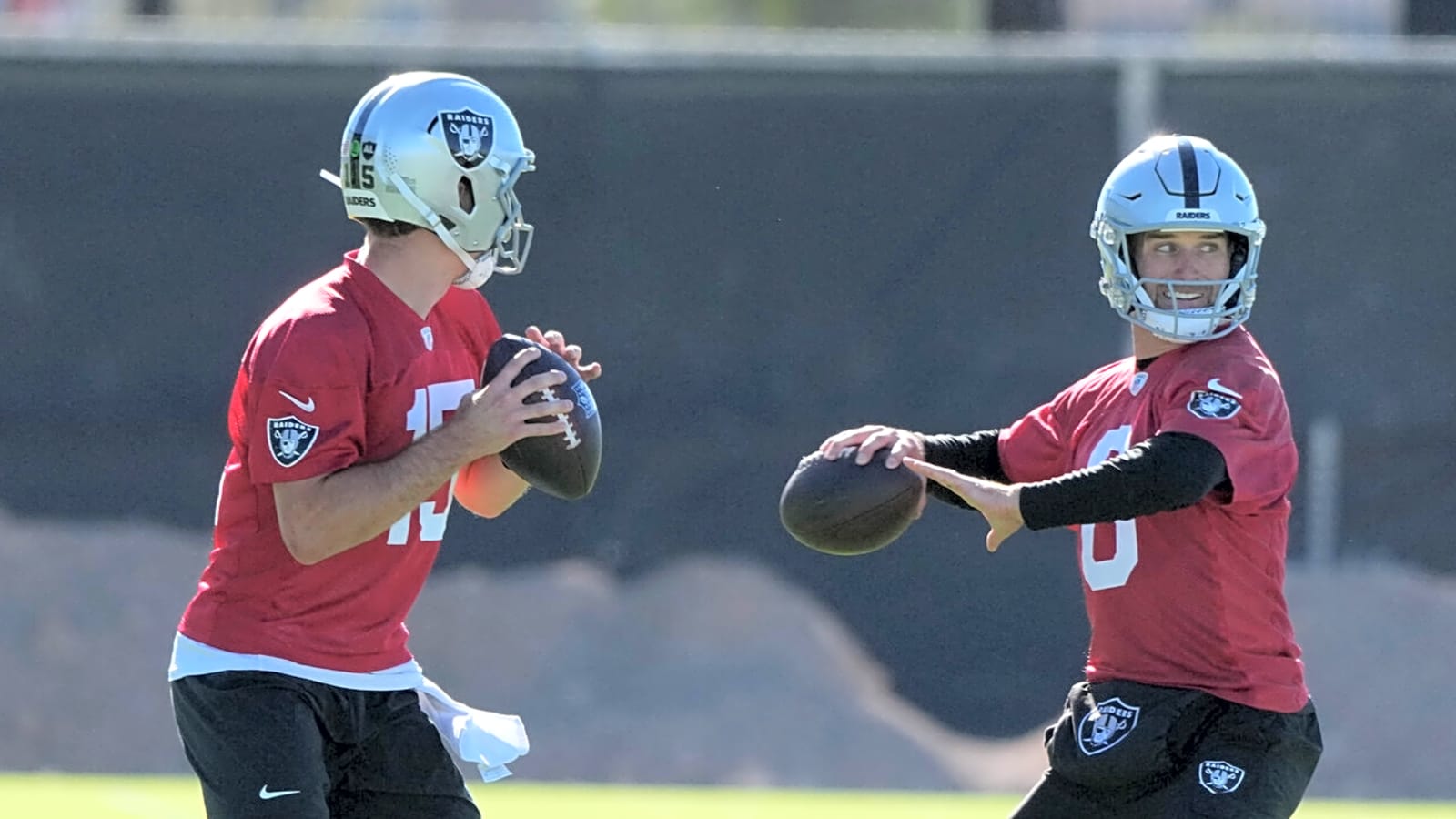 One Raiders QB 'cooking' at camp, the other 'not so much'