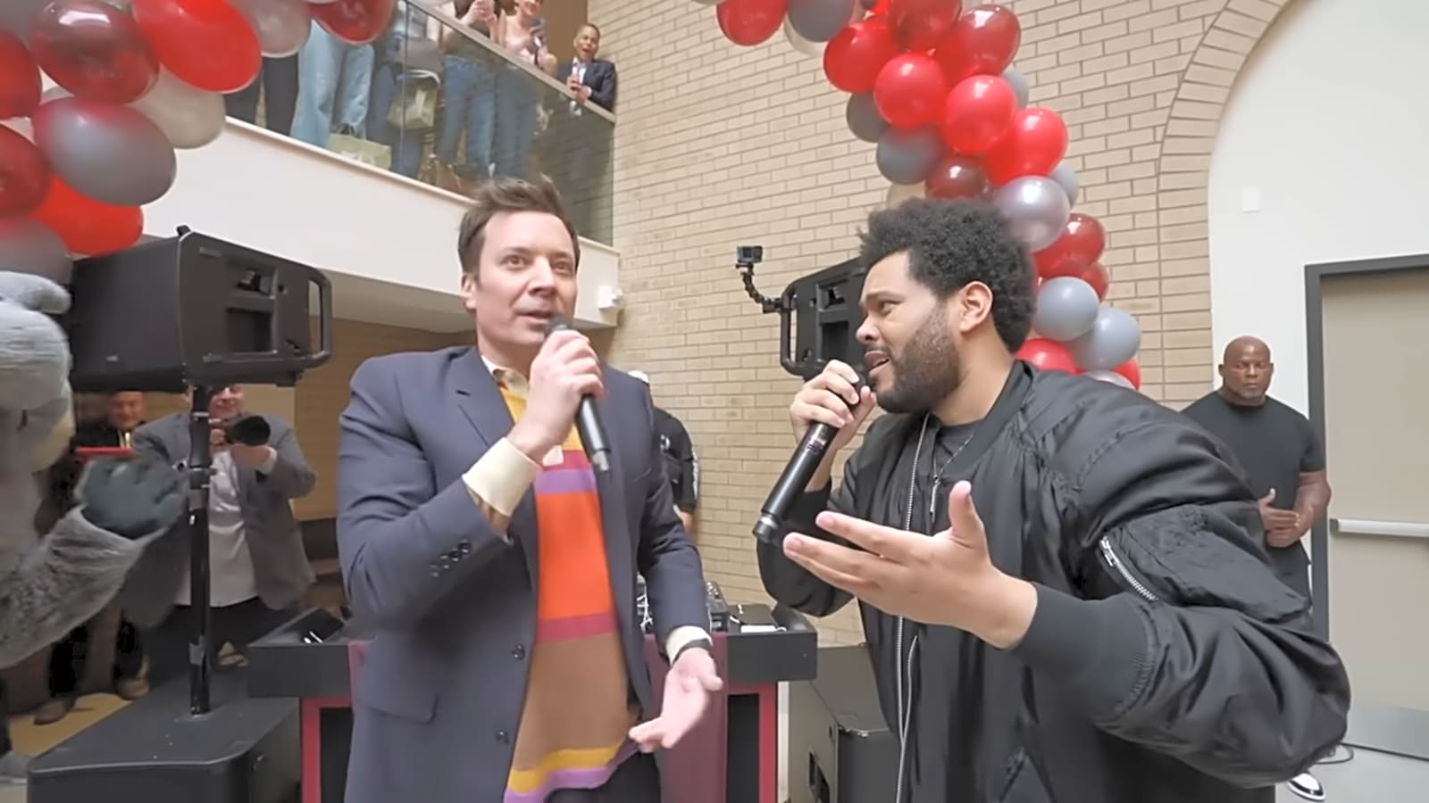 The Weeknd (and Jimmy Fallon) crashed a college graduation party