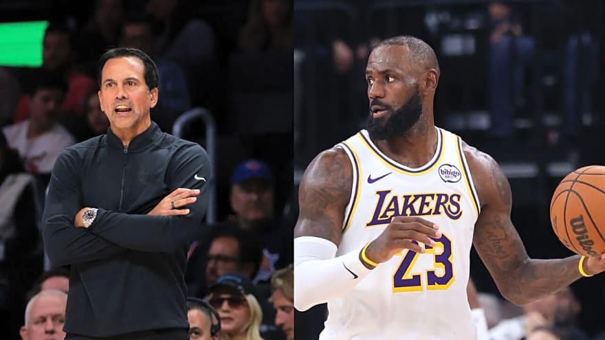 Calling Erik Spoelstra 'One of the Greatest Coaches Ever,' LeBron James Gives Props to Miami’s New Offensive System
