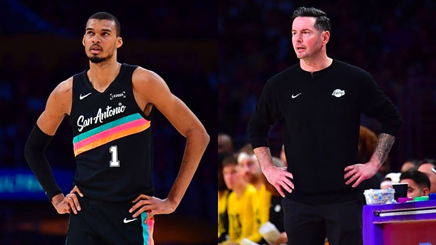 JJ Redick Sings Victor Wembanyama’s Praise Despite Lakers’ Blowout Loss To Spurs