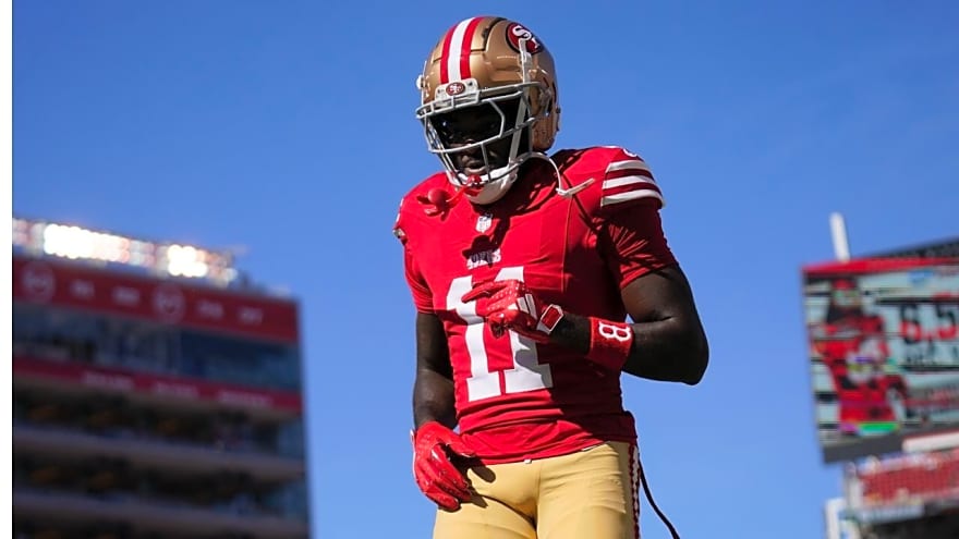 $120 Million Contract Holder Brandon Aiyuk Cashes Out Two Gold Tennis Chains Amid Reports of a '49ers Divorce'