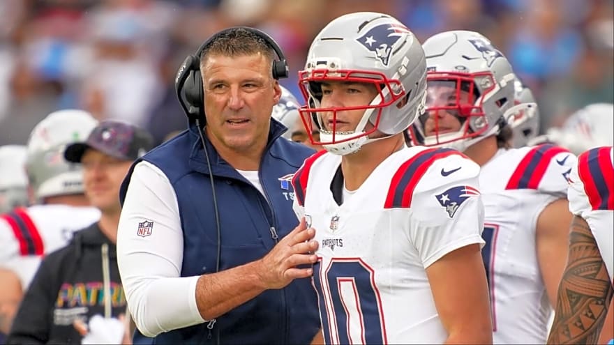 Mike Vrabel Backs Drake Maye, Credits Patriots Defense for Making Justin Herbert’s Life 'Miserable'