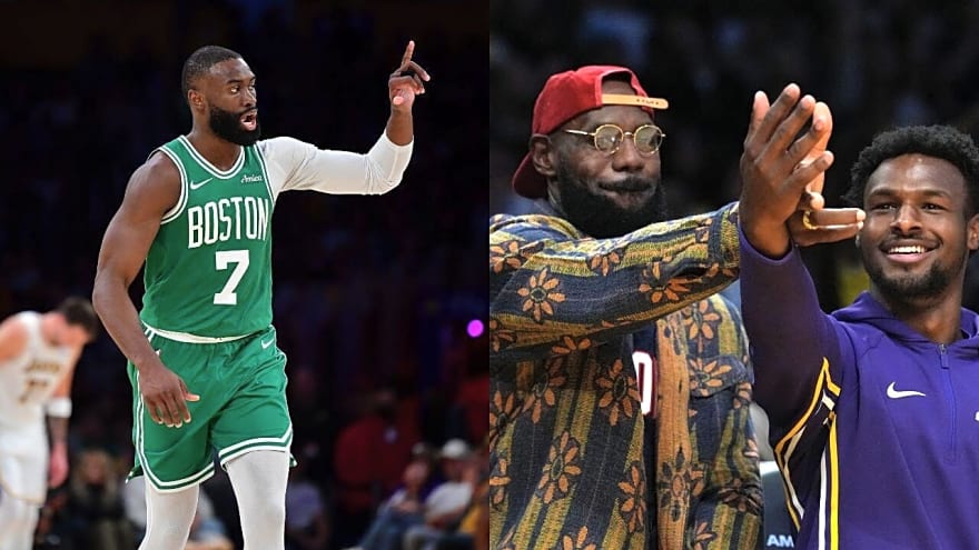 LeBron James Defends Son Bronny From Jaylen Brown’s Previously Disparaging Comments Against Him
