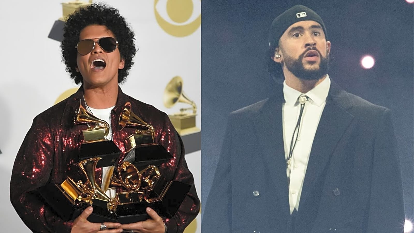 Bruno Mars’ Reaction to Bad Bunny Headlining the Super Bowl Halftime Show Is Going Viral