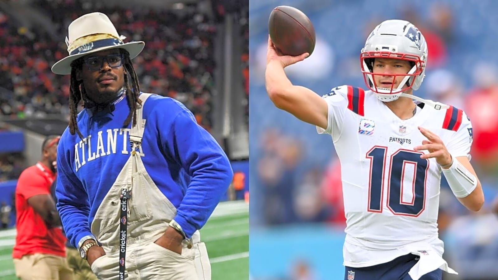 Drake Maye’s Idol Cam Newton Doesn’t See the Patriots Star as a Top 5 QB in the NFL Currently