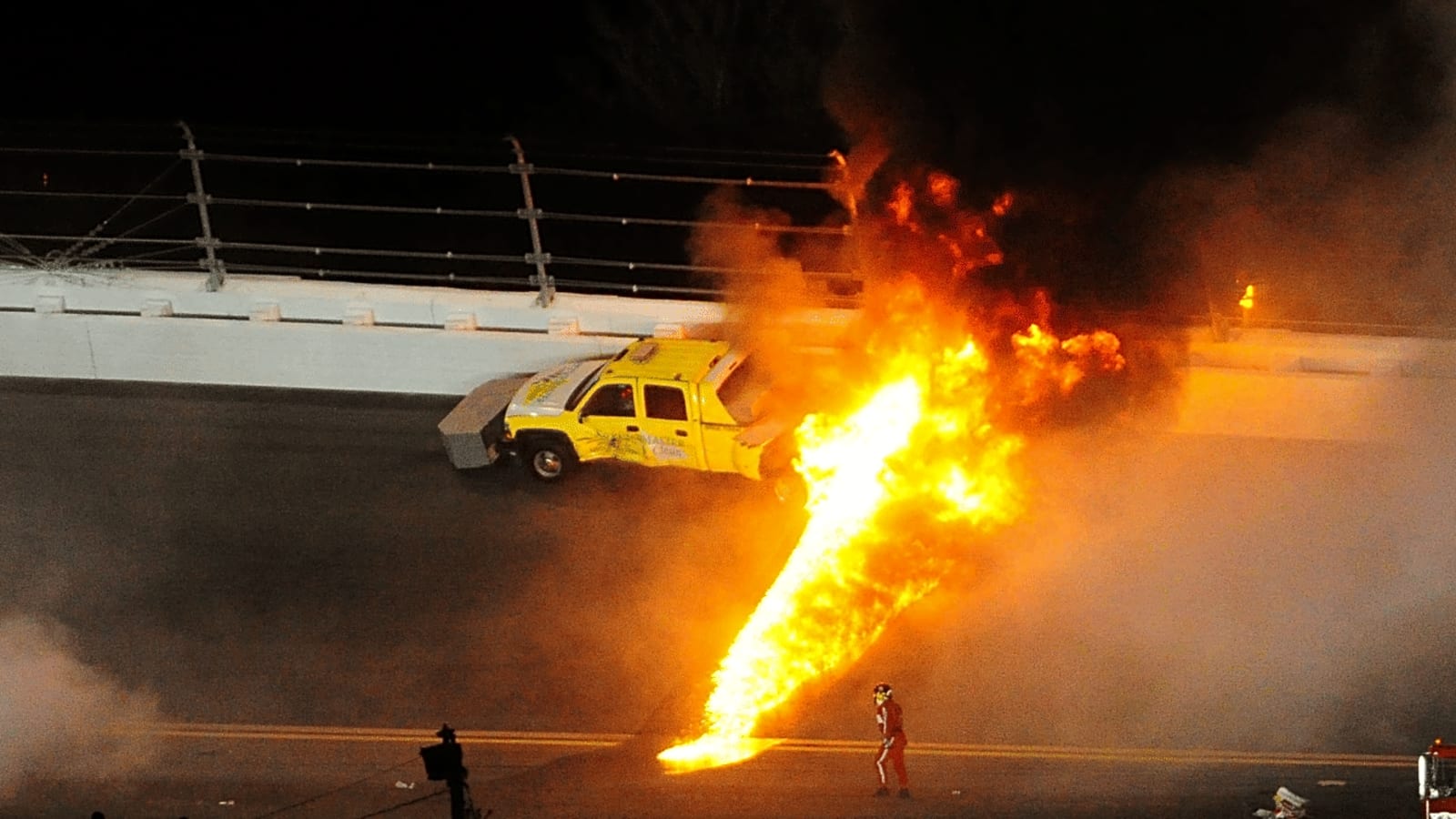 Ex-NASCAR VP Recalls Juan Pablo Montoya’s Fiery Jet Dryer Crash and Its Fallout: 'We Were Trying to Save the Track'