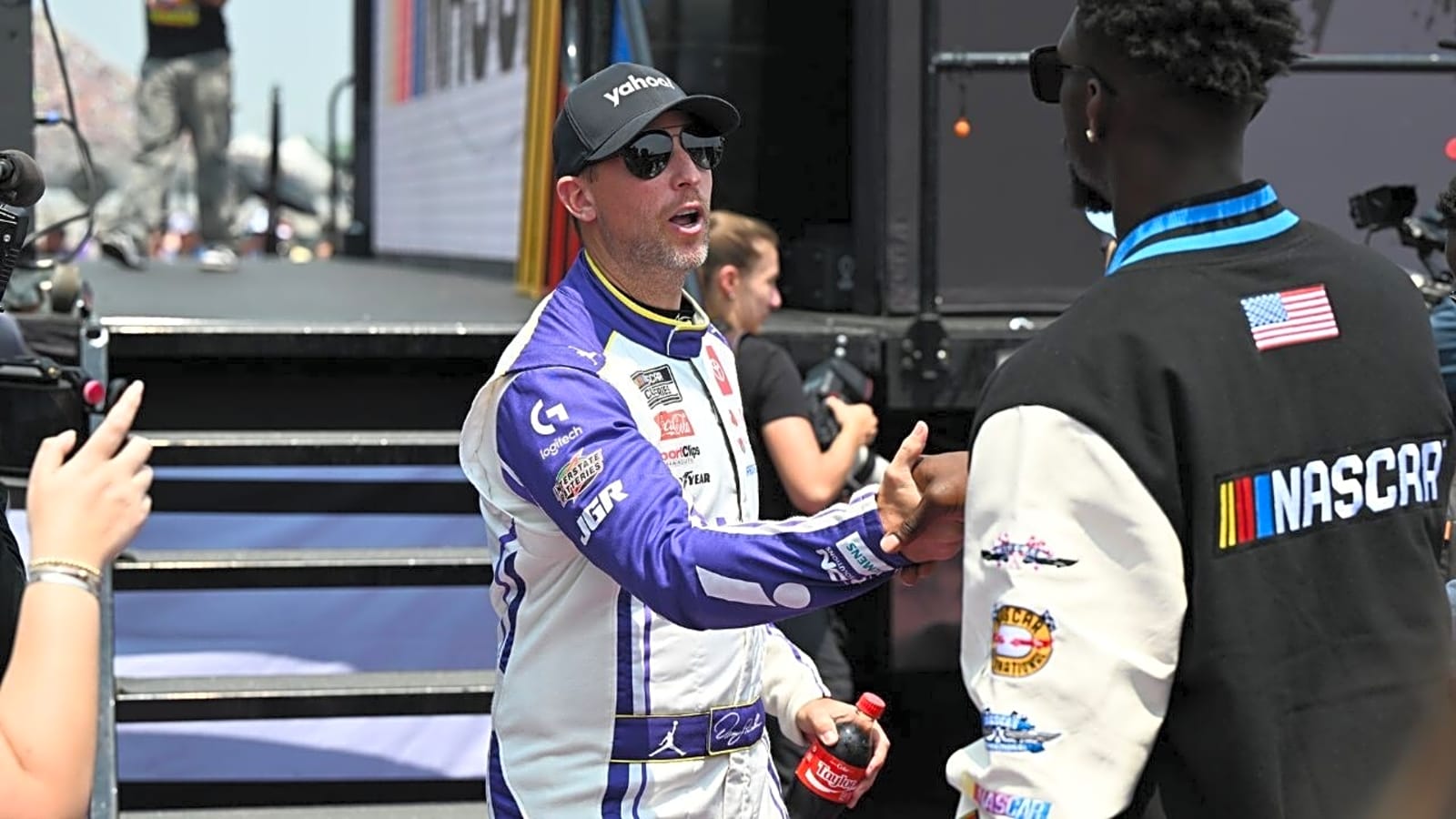 Denny Hamlin Downplays Race Manipulation at the ROVAL, Insists The Finish 'Played Out Naturally'