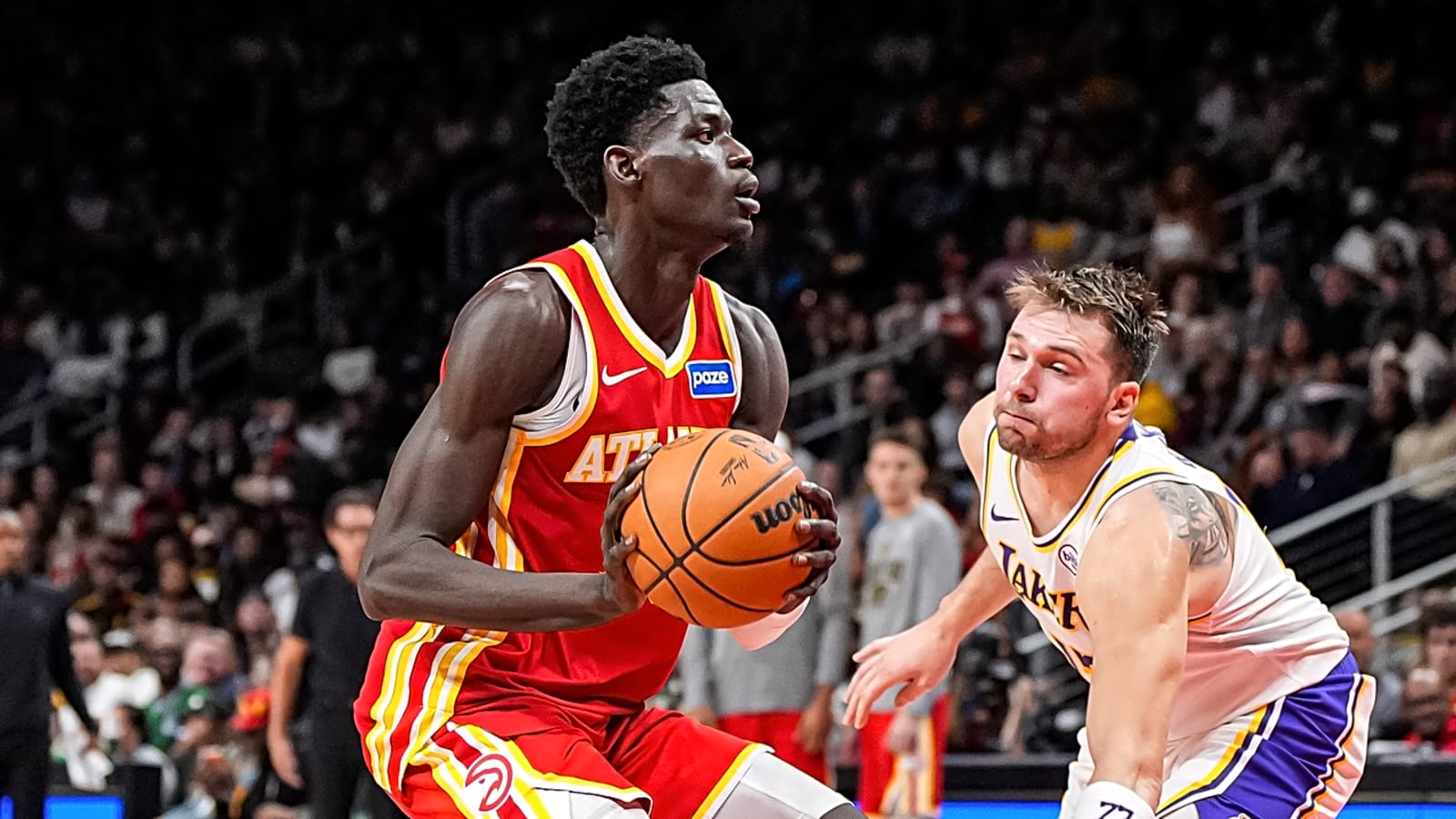 Mouhamed Gueye's career day helps short-handed Hawks stun Lakers