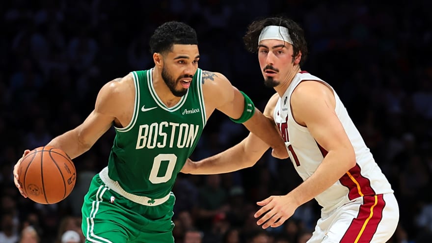 Jayson Tatum shuts down injury worries after triple-double vs. Heat