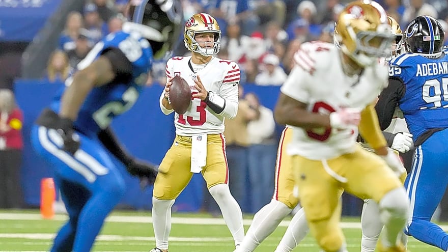 Recap: Brock Purdy sets career touchdown mark while leading 49ers to 48-27 win in Indianapolis