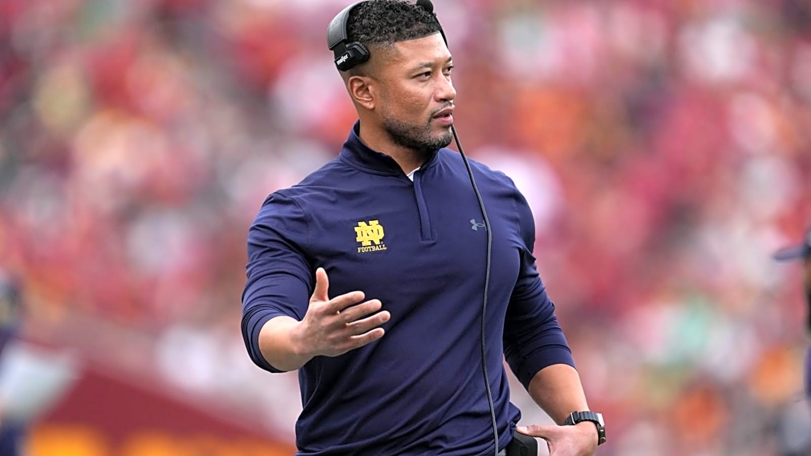 Notre Dame head coach Marcus Freeman wants college football to change transfer system