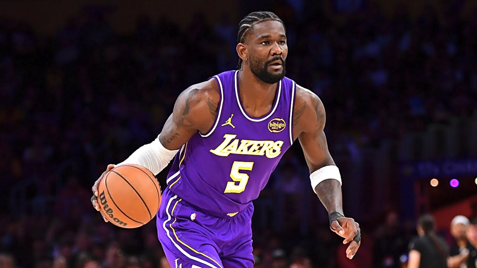 Los Angeles Lakers’ Deandre Ayton opts into player option