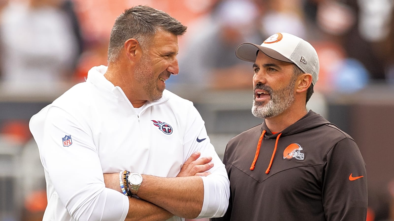 Did Stefanski ever worry about losing job to Vrabel?