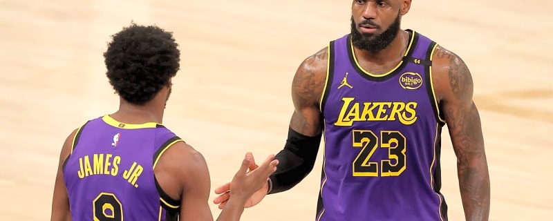 LeBron James Seems Frustrated With Bronny James After Errant Pass 