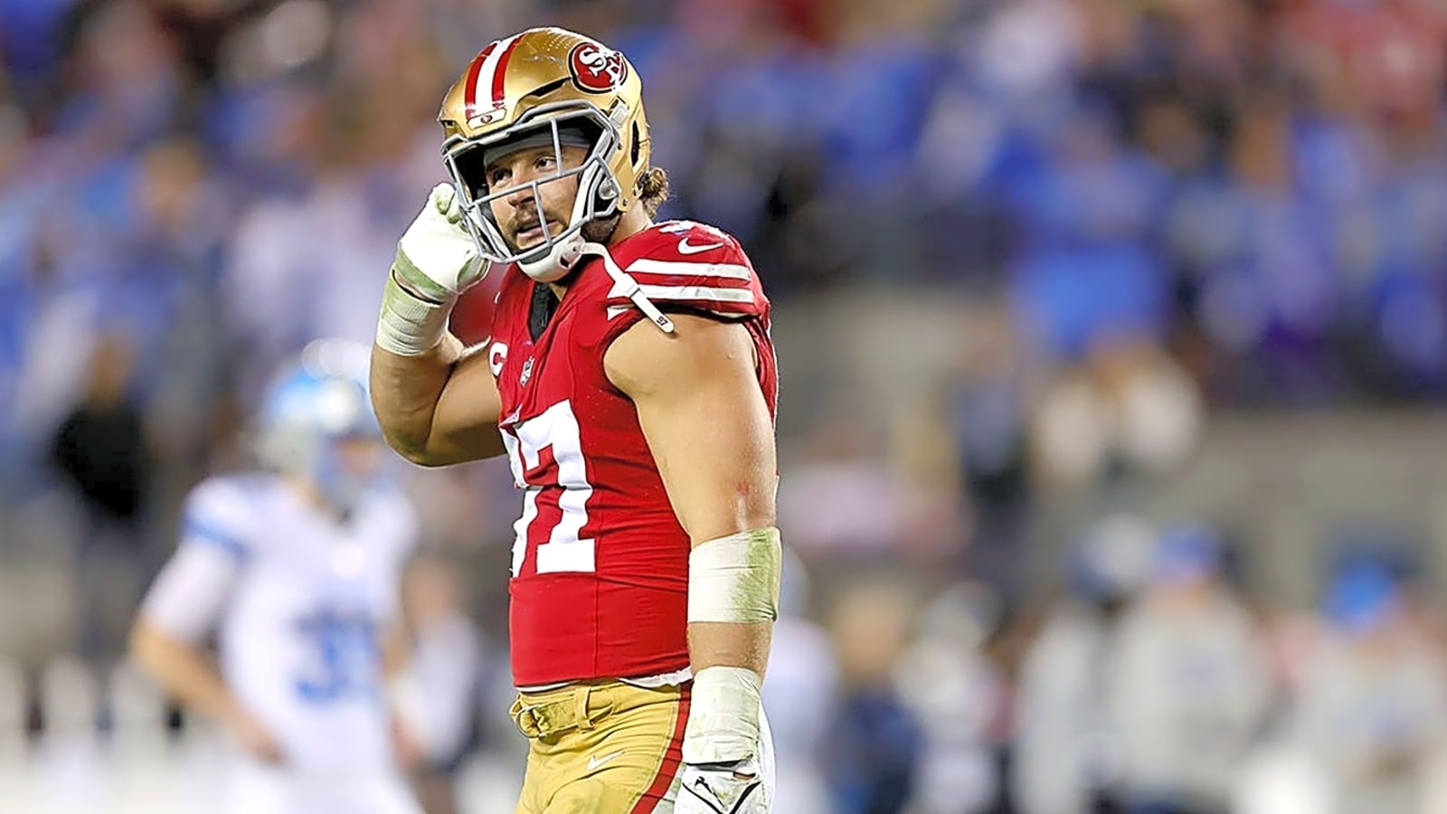 49ers' Nick Bosa shares heartbreaking reaction to season-ending ACL injury