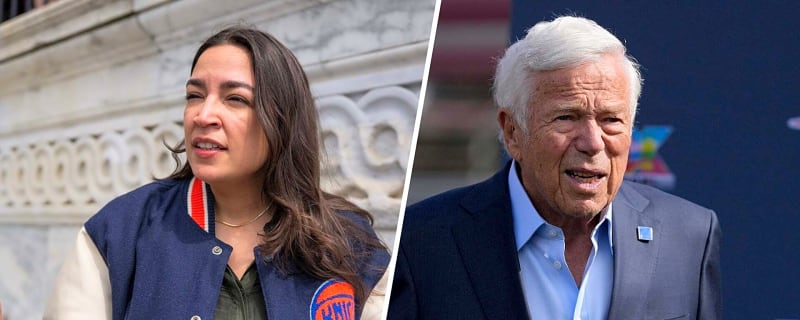 AOC calls out New England Patriots owner Robert Kraft and NFL owners over Macklemore controversy