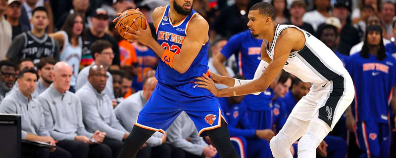 Karl-Anthony Towns gets emotional while talking about his late mother after Knicks’ Game 2 win