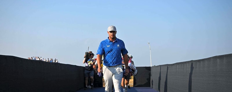 Graeme McDowell reacts to Bryson DeChambeau being handed a penalty at The Open