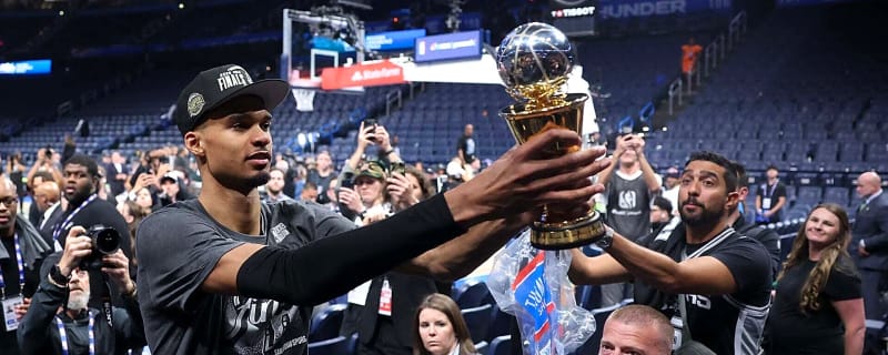 Victor Wembanyama is dragging the Knicks out of the paint before Game 1 even starts