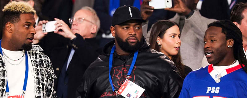 NFL stars receive studio applause with pitchside comments at Champions League game in Paris