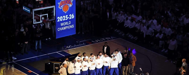Why the New York Knicks hung two separate banners at MSG during ring ceremony explained