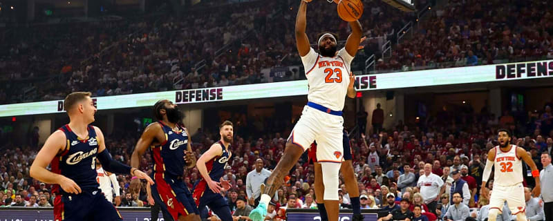 Mitchell Robinson’s brace turns Knicks’ game 1 center minutes into finals swing point